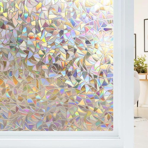Rainbow frosted window - frosted,
