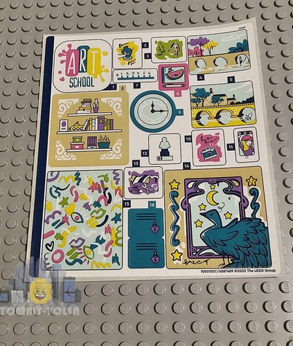 Lego friends sticker sheet - friends,