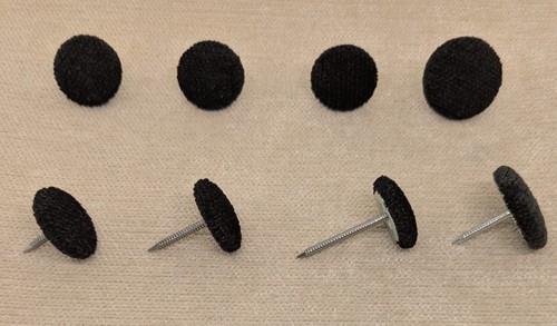 Noir chenille velvet fabric - noir,