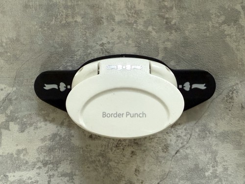 Rare cut border edge punch - x,