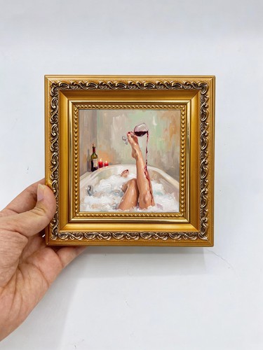 Bath wine art - art, room
