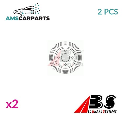 Brake drum pair - brake, rear