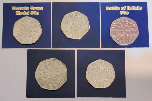 50p coin lot battle of - -,