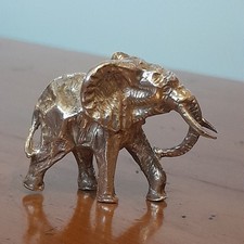 Miniature Cast 958 Britannia Solid Silver Elephant 