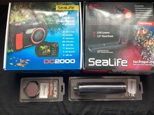 SeaLife DC 2000 Camera, Underwater Housing + SeaLife Dragon 2500 light + Extras