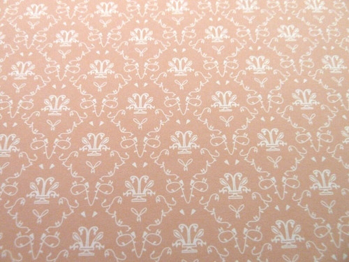 Dolls house wallpaper rose - dolls,