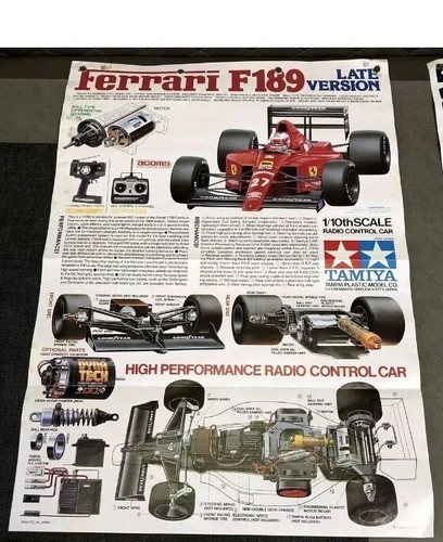 Tamiya ferrari f189 poster - ferrari,