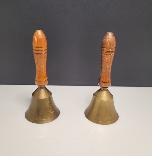 Pair vintage brass school - brass,