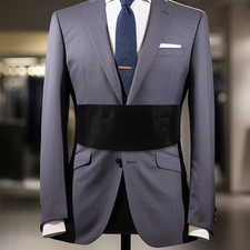 Men's Cummerbunds Black Suit