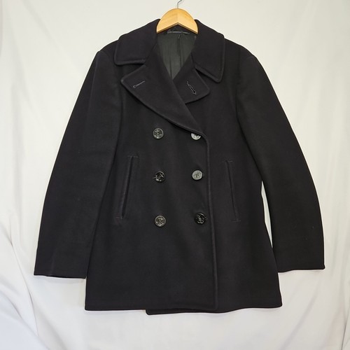 Vintage ww2 navy pea coat - us,