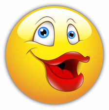 Duckface Lips Smile Funny Car Bumper Sticker Decal 5" x 5"