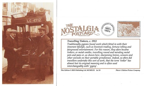 Postcard travelling tinker - postcard,