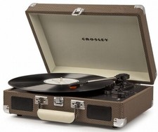 Crosley Cruiser Deluxe Record Player Tweed RRP 79.99 lot GDDB