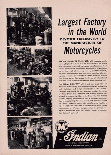 1959 indian motorcycle - motorcycle, ad