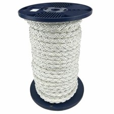 10mm White 8 Strand Nylon Rope