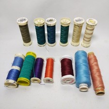 Bundle Of 13 Sewing Threads Gutermann Coats Polyester Elastic 