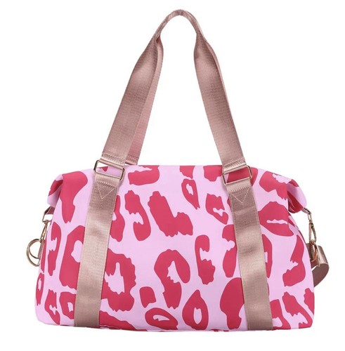 Leopard print travel bag 20l - print,