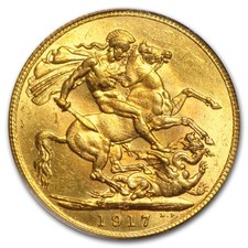 1917-C Canada Gold Sovereign