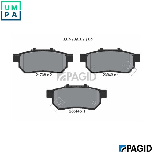 Brake pad set disc - pad,