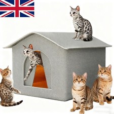 Waterproof Outdoor Pet House Cat Dog Shelter Warm Foldable Bed Puppy Kennel