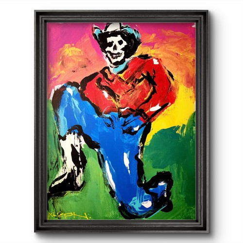 Aleph hand painted original - hand,