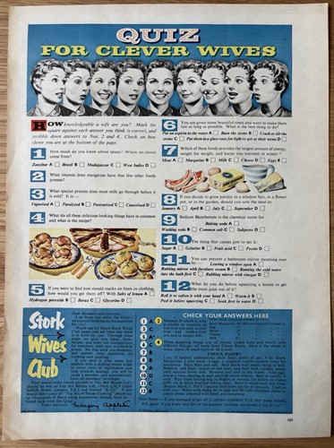 Vintage 1950 stork wives - vintage,