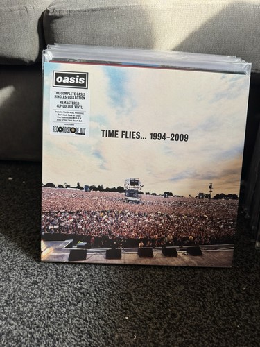 Oasis time flies vinyl record - oasis,