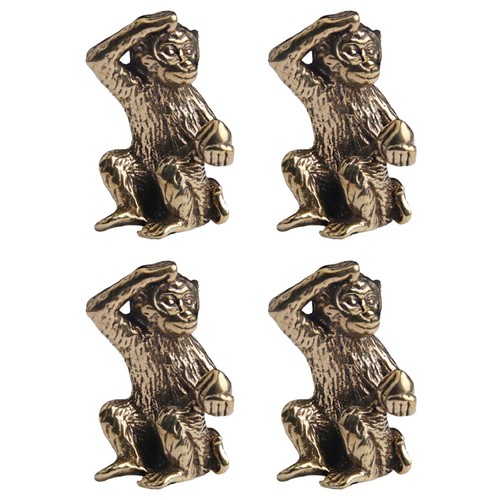 Bronze monkey statue - 4x,