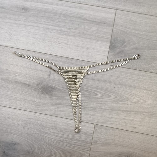 Bnwot silver metal diamante - metal, &