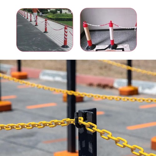 Barrier plastic chain 6mm - plastic, dia