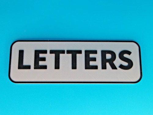 Black silver letters - black/silver,