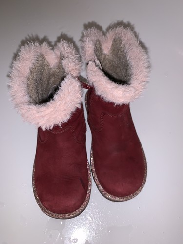 Toddler boots burgundy and - burgundy,