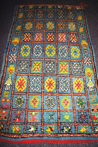 Vintage ethnic knotted - , blue