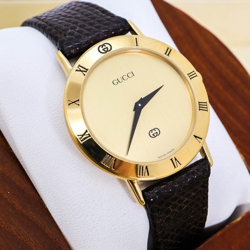 Gucci 3000m roman bezel gold - 3000m,
