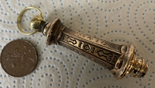 Toilet cistern pull Blinds light c1870 cast pink brass Bronze 90x25mm Aesthetic