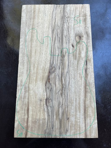Black limba korina 2 piece - black,
