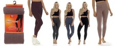 Ladies 200 Denier Thermal Fleece Lined Velvet Plush 2.2 Tog Warm Winter Legging