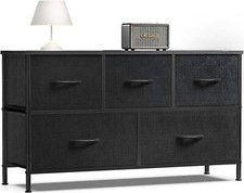 Black 5 Drawers Dresser for