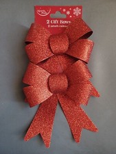 Pack of 2 16cm Glittered