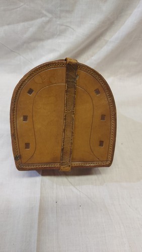 Vintage leather horse shoe - vintage,