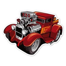 Hotrod Car Pickup Sticker