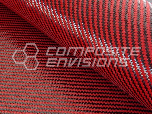 Carbon fiber red made - fiber/red, with