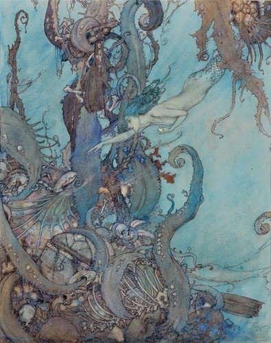 Mermaid edmund dulac - mermaid,