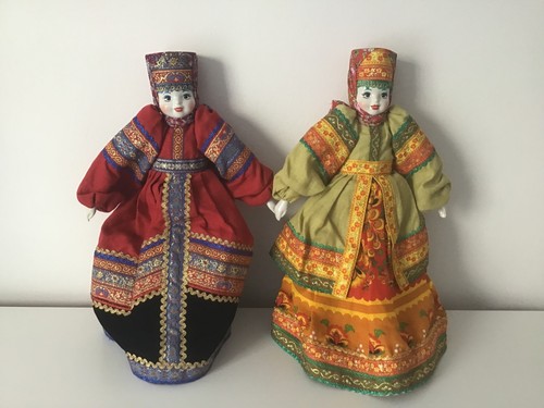Two dolls traditional - dolls,