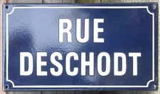 Old blue vintage French street