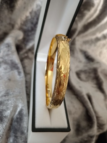 9ct rolled gold vintage - gold, floral