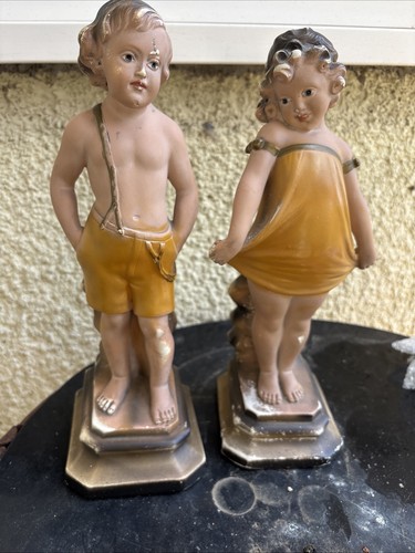 Shy girl and - boy, art