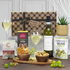Italian Pinot Grigio Gift Hamper | 75cl White Wine and Artisan Snacks