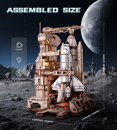 Space shuttle wooden - space,