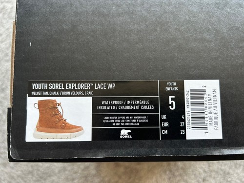 Youth sorel explorer lace - youth,